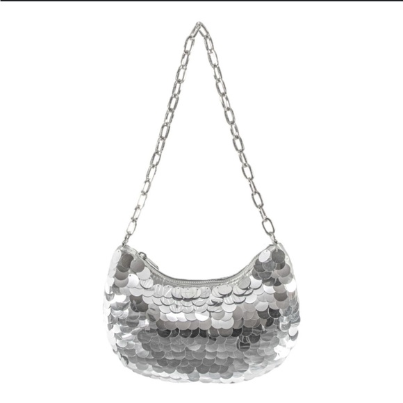 wild fable Handbags - Silver Chain Shoulder Bag